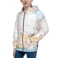 thumbnail image 2 of Pofeuu Cute Animals Print Teenage Zipper Hoodie Sweatshirts Hooded Casual Jackets With Pocket For Boys Girls-Medium, 2 of 6