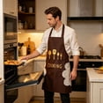 thumbnail image 5 of ZZHZGZ on Sale Kitchen Aprons with Pockets – Proof Cooking Apron with Hand Wiping Towels Adjustable Chef Aprons for & for Home Bbq Restaurant Café Use, 5 of 5