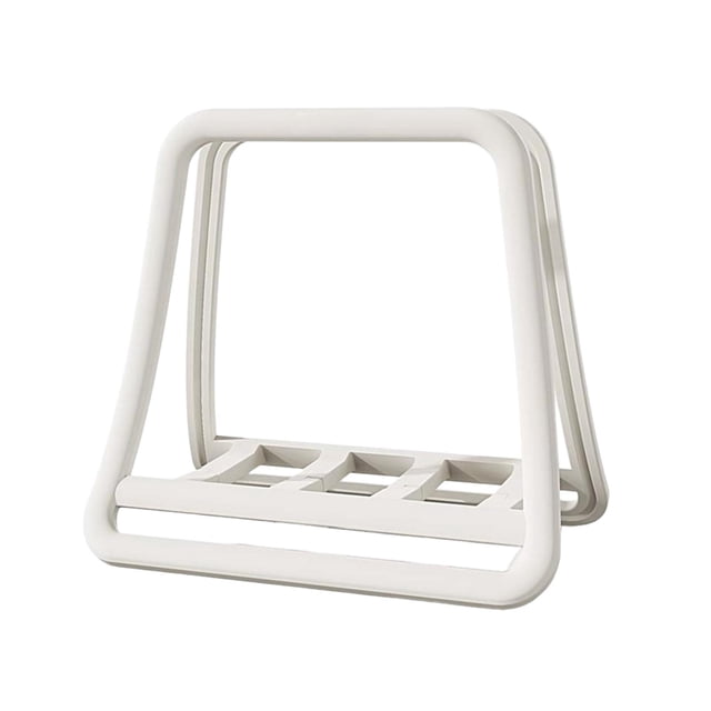 braveheart Support Vertical Robuste pour Ordinateurs Portables, Garde les Ordinateurs Portables Sécurisés et Organisés, Réduit Efficacement l'Encombrement, Support pour Ordinateur Portable Blanc 18x16x12cm