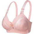 thumbnail image 3 of GAI YI 40B Bras for Women 3 Pack Women's All Day Comfort Bra, No Wire Jacquard and Mesh Light Padded Bra A 40B, 3 of 6