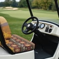 thumbnail image 6 of Pzuqiu Golf Cart Seat Covers Seat Kit Breathable Polyester Cloth, Compatible with Outdoor Golf Carts, for Ezgo Club Car Precedent, Highland Cattle, 6 of 9