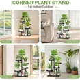 thumbnail image 4 of Metal & Wood Plant Stand Indoor & Outdoor Multi- Levels lbs Capacity, 4 of 7