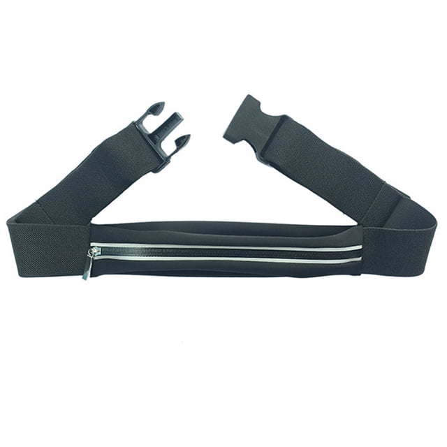 Hukapapa Bolsillos para correr y deportes al aire libre Bolsillos para el móvil Bolsillos para montar en el cuerpo Bolsillos deportivos reflectantesnegro