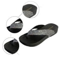 thumbnail image 5 of jiaxiM Cushioned Flip Flops Womens Thong Sandals Fashion Slippers Women Non- Thick Sole Orthofeet Shoes for Women for Causal Walking Work Vacation, 5 of 9