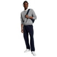 thumbnail image 2 of Jersey Tommy Hilfiger liso con cuello redondo para hombre, gris, HTR, talla S, 2 of 5