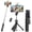 Black Light, variant on Pink selfie stick tripod, with wireless remote control, supports live streaming and video recording, compatible with Android, iPhone, and other devices