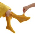 thumbnail image 4 of Faithtur Toddler Girls Summer Mesh Socks Solid Color Mid Tube Breathable Hollow Bows Princess Socks, 4 of 8