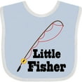 thumbnail image 3 of Inktastic Little Fisher Fishing Boys or Girls Baby Bib, 3 of 4