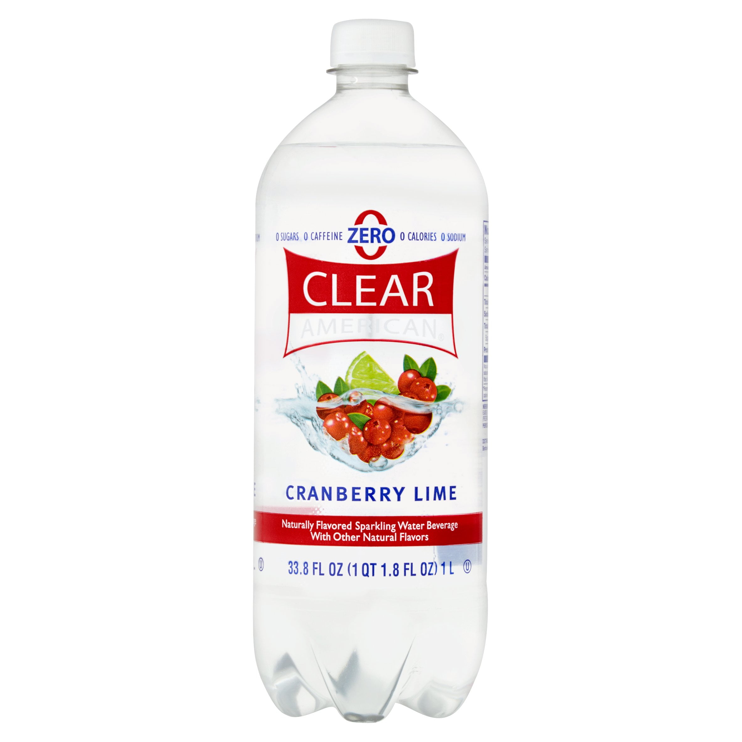 Clear American Cranberry Lime Sparkling Water 338 Fl Oz Walmart