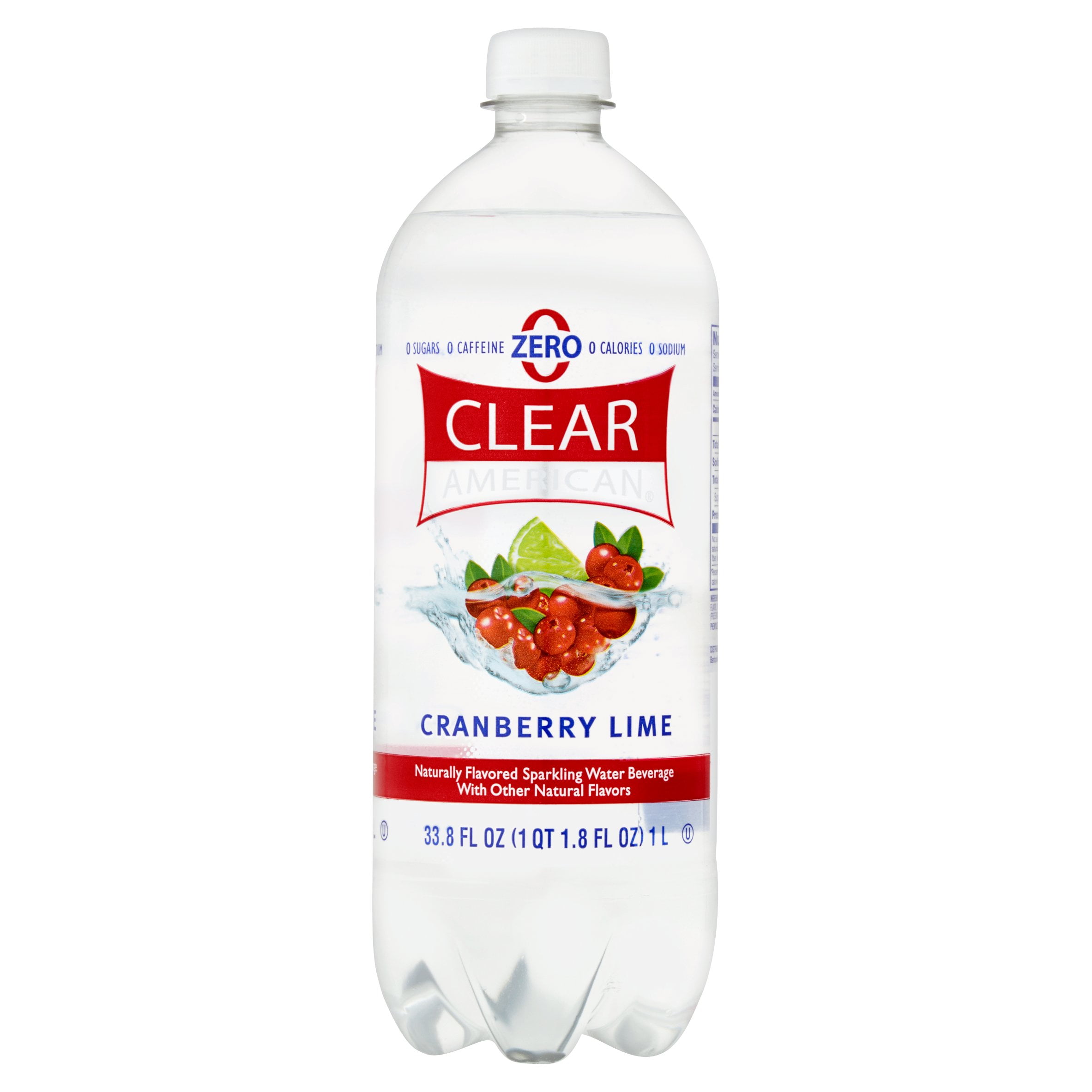 Clear American Cranberry Lime Sparkling Water, 33.8 Fl. Oz. Walmart