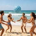 thumbnail image 6 of Voglyf Beach Balls, 25.6 Inch Inflatable Pool Balls, Giant Pool Float Ball, Summer Water Toy for Adults, Mermaid Themed Party Decor for Beach Pool Birthday Ocean Party Favor Supplies,Light Blue, 6 of 6