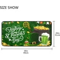 thumbnail image 3 of SKYSONIC St Patrick's Day Clover Kitchen Rug Non-Slip Bath Rug Doormats Anti Fatigue Runner Comfort Floor Mat 39 x 20 Inch, 3 of 7