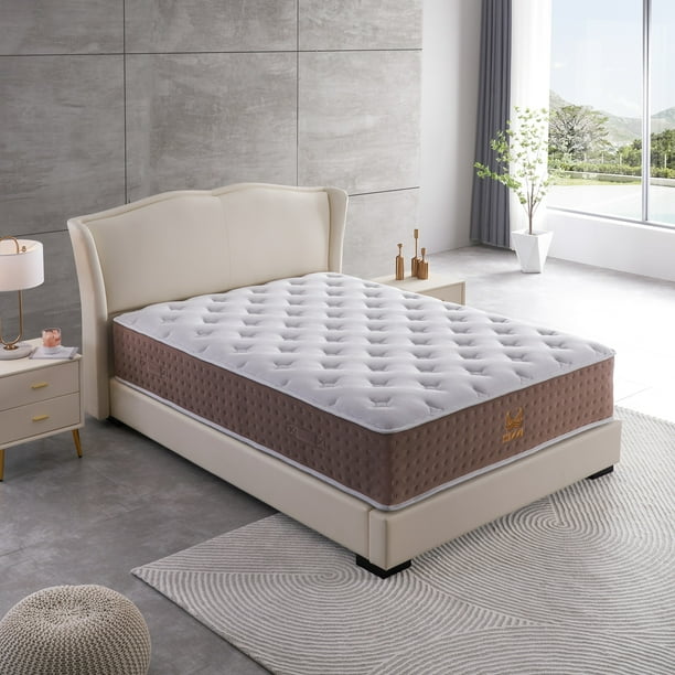 Xizz 14 inch Queen Mattress CoolingGel Memory Foam & Spring Hybrid