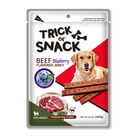 UPC: 0850019481662 | Trick or Snack Dog Treats – 1lb Of Delicious Soft Tender Nutritious Healthy Beef Chicken Salmon Chews Jerky Snacks 12 Flavors