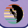 thumbnail image 4 of Inktastic Rock Climbing Mountain Climber Silhouette Boys or Girls Baby Bib, 4 of 4