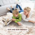thumbnail image 2 of Alfombra Yidanamy Soft Fluffy para sala de estar, 200 x 300 cm, color beige, 2 of 7