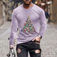 thumbnail image 1 of Blusas y camisas de manga larga y cuello redondo para hombre, camisetas casuales con estampado de moda y cuello redondo, blusas de licra de manga corta para hombre., 1 of 5