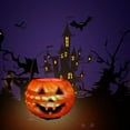 thumbnail image 4 of Mom's Best Bolsas de dulces con iluminación de calabaza para Halloween, cubos de dulces, bolsas de regalo para pedir dulces, 4 of 9