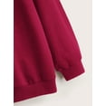 thumbnail image 4 of HNMKIU Chandail à Capuche Grande Taille Mode Femme Imprimé Lettre Col Rond Manches Longues Chandail, 4 of 4