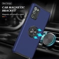thumbnail image 3 of Galaxy Note 20 5G Case for Samsung Note 20 Case  Grade Shockproof Built-in Ring Holder Kickstand Car Mount  Heavy Duty Protective Case for Galaxy Note 20 Phone Case (Blue), 3 of 15