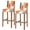 Burnt Orange/Grey, variant on Yellow Grey Oil Painting Bar Stool Cover Set of 4, Abstract Modern Geometric Stretch Bar Chair Cover, Removable Washable Pub Counter Stool Chair Slipcover for Kitchen Dining Room Pub Cafe