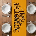 thumbnail image 6 of Happy Halloween Table Runner - 48 Inch Long, Kitchen Dining Table Runner Dresser Scarves, Orange Farmhouse Black Bat Scary Animals Farmhouse Decor for Coffee Tables Wedding Party Banquet, 6 of 8