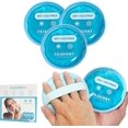 thumbnail image 1 of WWS-Reusable Round Ice Packs with Cloth Backing and Wrist Strap for Injuries, Round Hot Cold Packs for Face, Kids Boo Boo, Headache, Tired Eyes, Wisdom Teeth - Blue (3 Pack 4.7"X4.7"), 1 of 4