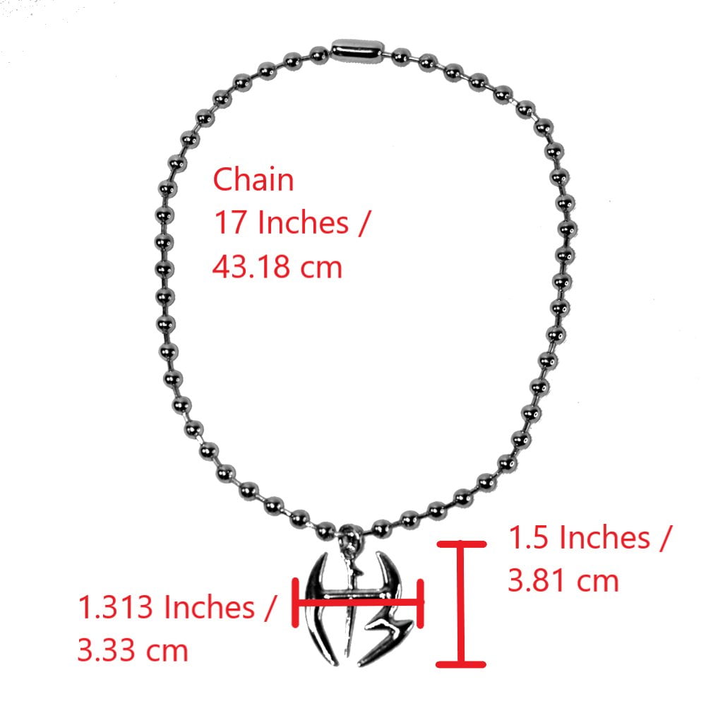 WWE Hardy Boyz Matt Jeff Chain Necklace, 16 Inch, Wrestling