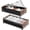 Vintage Brown-2 Pack, variant on KITHELP Wooden Under Bed Storage with Wheels, Rolling Under the Bed Storage Bins with Removable Lid, Metal Under Bed Drawers for Clothes and Shoes in Bedroom or Living Room(Black Wood-1pack)