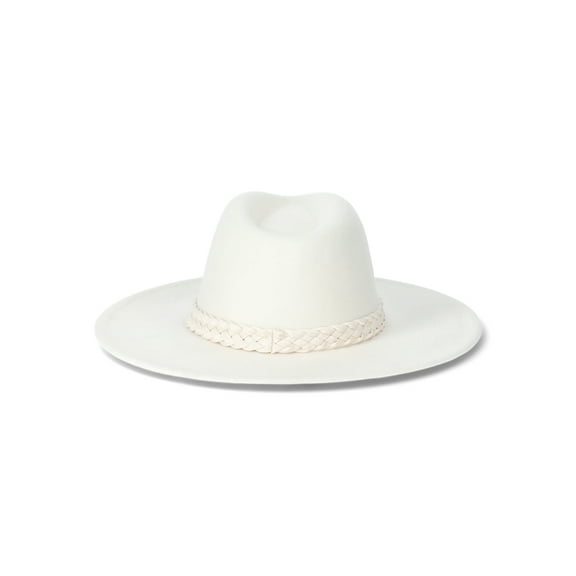 Time and Tru Women's Fedora Hat with Braided Band Trim