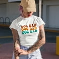 thumbnail image 2 of Dog Dad, Title or Name for Dads of Dogs, Groovy Retro Wavy Text Merch Gift, Tan T-Shirt, Medium, 2 of 5