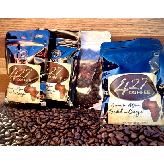 427 Coffee Whole Bean Coffee Samples Variety Set Medium Roast 4 Pack 2oz Each
