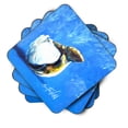 thumbnail image 2 of Carolines Treasures MW1302FC Baby Turtle Foam Coaster Set of 4 3 1/2 x 3 1/2 multicolor, 2 of 4