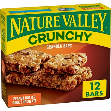 Pack of 2 - Nature Valley Crunchy Granola Bars, Peanut Butter Dark Chocolate, 12 Bars, 8.94 Oz