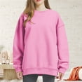 thumbnail image 1 of Pxiakgy Vente Chaude!! Sweatshirts Oversize pour Femmes, Sweats à Capuche, Pulls Col Rond, Hauts Décontractés, Tenues de Mode Printemps Automne, Vêtements de Sport 2025, Veste Sweat-Shirt, Pantalon, Rose TTG, 1 of 9
