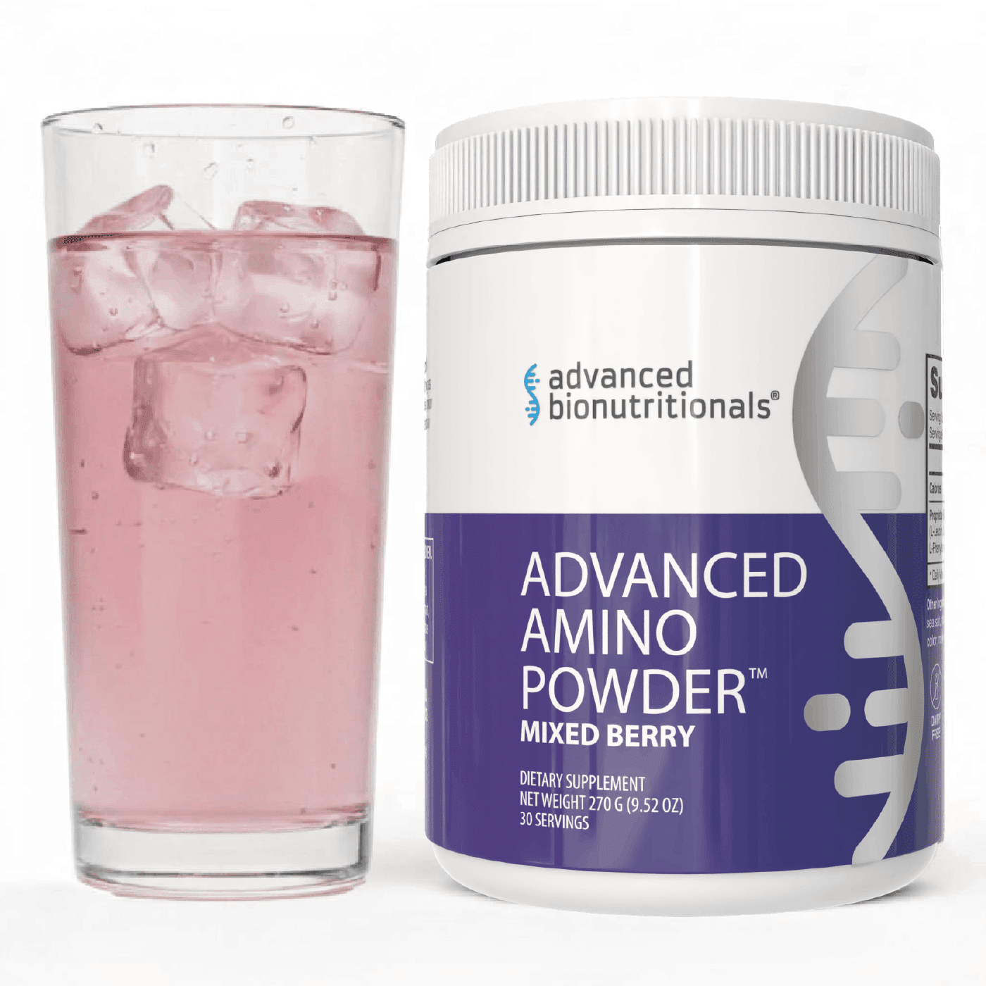 Advanced Amino Powder Mixed Berry - Essential Amino Acid Supplement, 30 Servings, 8 Essential Amino Acids, Post-Workout Recovery, Muscle Support, Energy & Stamina, Vegan, Gluten-Free, GMO-Free