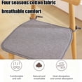 thumbnail image 4 of Summer Cottons And Linen Horseshoe Shaped Chair Cushions Dining Chair Cushions With Straps Non-sliped, 4 of 6