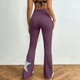 thumbnail image 6 of Xdegoge Flare Pants for Women, Wide Leg High Waisted Star Pattern, Stretchy Comfortable, Casual Streetwear Trousers, 6 of 9