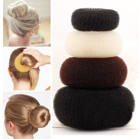 2pcs Women Fashion Hair Bun Donut Shaper Ring Styler Former Style