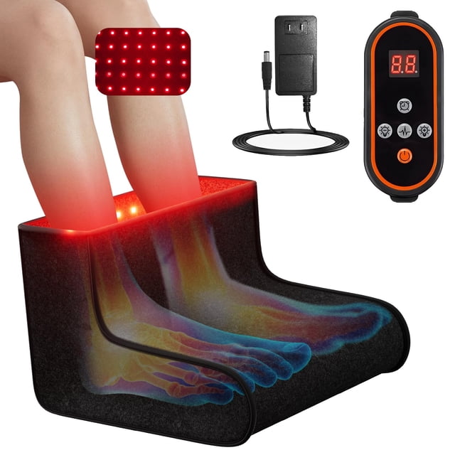 Terapia de luz roja para pies Anzqul 320 LED de doble longitud de onda