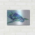thumbnail image 3 of Luxe Metal Art 'Sea Turtle' by Michelle Faber, Metal Wall Art, 16"x12", 3 of 7