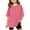Hot Pink, variant on Gunia Cute Shirts for Teen Girls Kids Short Sleeve T Shirts Summer Oversized Tops Casual Crewneck Basic Tees,Beige 3-4 Years