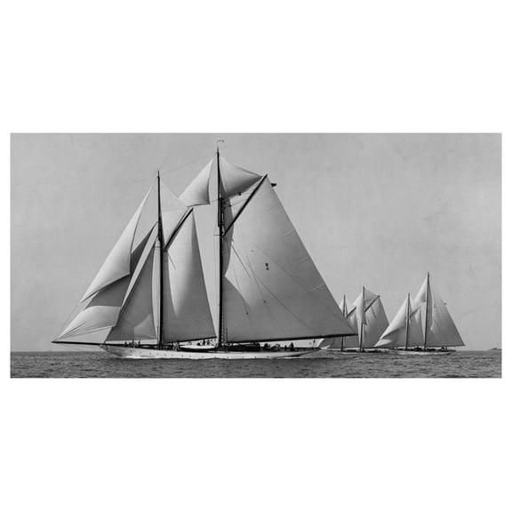 Global Gallery's 'Schooner Race' By Edwin Levick Unframed Giclee on Paper Print