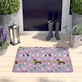 thumbnail image 2 of Boxer Dog Pitbull Terriers Dog and Drinks Flannel Non Slip Door Rugs,Washable Door Mats Indoor,Decorative Door Mats,Dirt-Resistant and Absorbent Doormat for Entrance,Bedroom,Kitchen,Bathroom,23.5"x16", 2 of 5