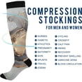 thumbnail image 4 of Coolnut Marble Compression Socks for Men & Women 1 Pack, Knee High Stockings for Running, Sport, Hiking & Travel, 4 of 6