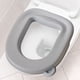 thumbnail image 5 of Funda de asiento de inodoro universal, funda de cojín para asiento de inodoro, alfombrilla para asiento, para viajes y hoteles. gris, 5 of 7