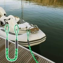 Bungee Dock Lines for Boats 4 FT Elastic Paracord Mooring Rope Boat Ropes for Docking with Loop Jetski Accessory Marine Rope Boat Rope Stretches To 5.5FT