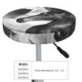 thumbnail image 4 of Rateoe Running horses Pattern Round Bar Stool Seat Covers,Washable Stool Cushion Slipcover Elastic Bar Chair Covers for 12-14 Inch Chair-12 inch, 4 of 7