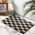 thumbnail image 2 of Long Bathroom Mat | 20x32in | Non-Slip, Absorbent Checkered Rug Runner | Machine Washable Large Bath Mat for Bathroom Bathtub Hallway, 2 of 5