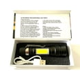 thumbnail image 2 of High Power Lumens T6 LED Flashlight USB Rechargeable Zoom With Clip, 2 of 3